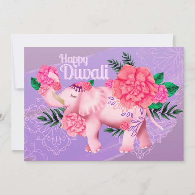Lycklig Diwali Helgdag Card Julkort (Framsida)