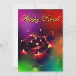 Lycklig Diwali Helgdag Card Julkort