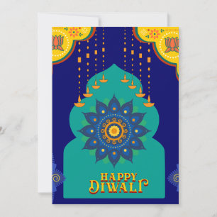 lycklig diwali inbjudningar