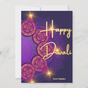 Lycklig Diwali Indian Festive Julkort