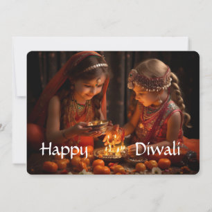 Lycklig Diwali Julkort