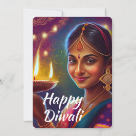 Lycklig Diwali Julkort