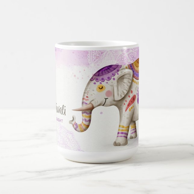 Lycklig Diwali Kaffemugg (Center)