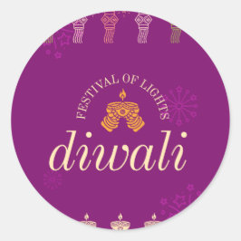 Lycklig Diwali-klistermärke och etiketter