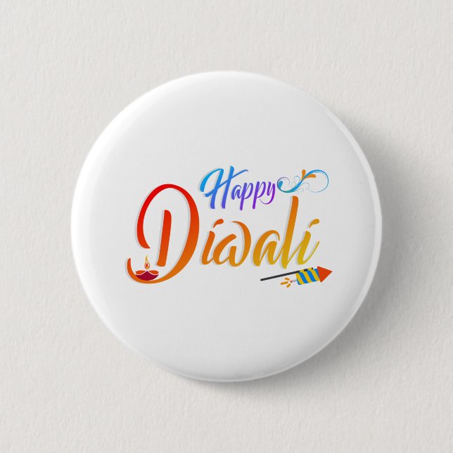 Lycklig diwali knapp (Framsida)
