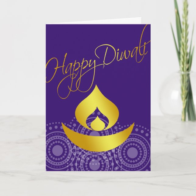 Lycklig Diwali Kort (Framsida)