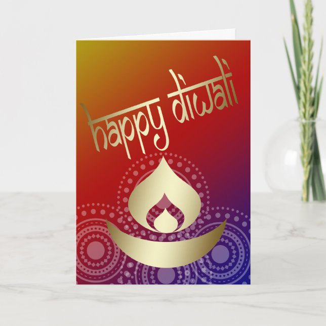 Lycklig Diwali Kort (Framsida)