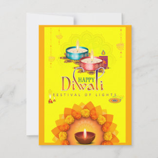 Lycklig Diwali-kort Julkort