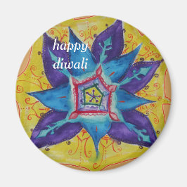 Lycklig Diwali mandala Magnet