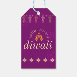 Lycklig Diwali-märkre och presenthöljen Presentetikett