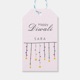Lycklig Diwali, modernt anpassade Presentetikett