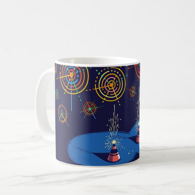Lycklig Diwali Mugg (Framsida vänster)