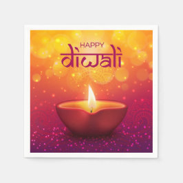 Lycklig Diwali Napkins Pappersservett
