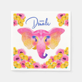 Lycklig Diwali Napkins Pappersservett