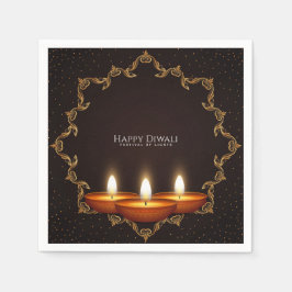 Lycklig Diwali Napkins Pappersservett