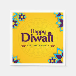 Lycklig Diwali Napkins Pappersservett