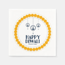 Lycklig Diwali Napkins Pappersservett