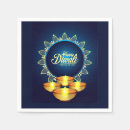 Lycklig Diwali Napkins Pappersservett
