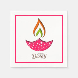Lycklig Diwali Napkins Pappersservett