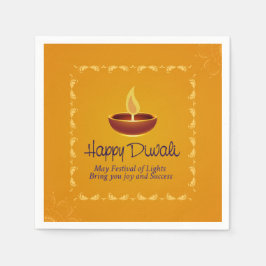 Lycklig Diwali Napkins Pappersservett