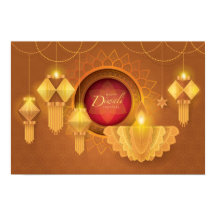 Lycklig Diwali Papercut Lanternes