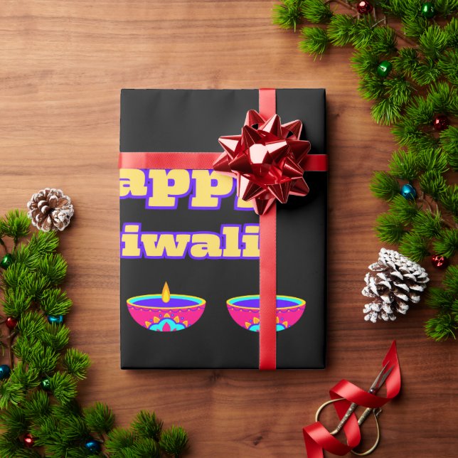 Lycklig Diwali (Papper) Presentpapper (Julgåva)