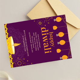Lycklig Diwali Party Inbjudningar