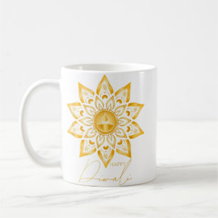 Lycklig Diwali Star Deepavali Festival Ljus Gif Kaffemugg