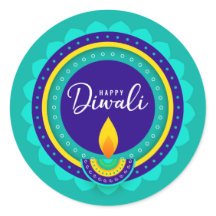 Lycklig Diwali Sticker