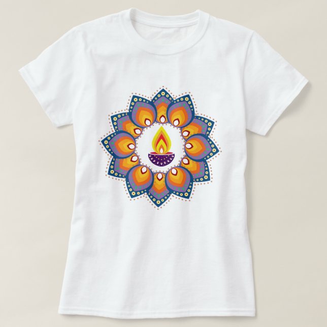 Lycklig Diwali T Shirt (Design framsida)