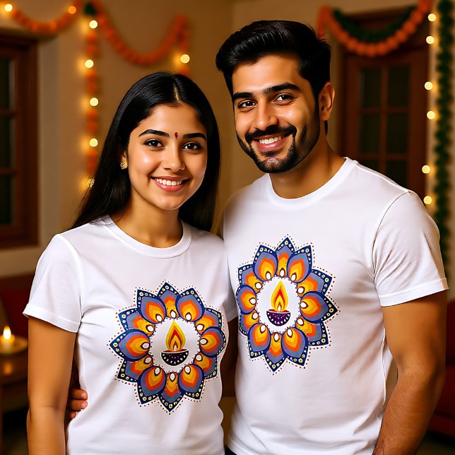 Lycklig Diwali T Shirt (🎆❤️Happy Diwali T-Shirt)