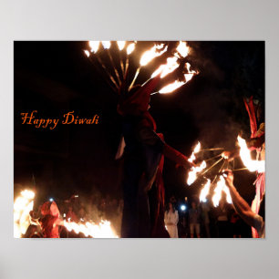 Lycklig Diwali-värdet Poster Pappert (projektionsy