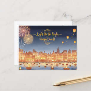 Lycklig Diwali Vykort