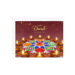 Lycklig Diwali Vykort