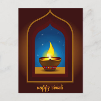 Lycklig Diwali Vykort