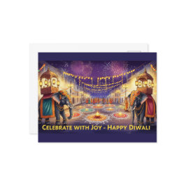 Lycklig Diwali Vykort