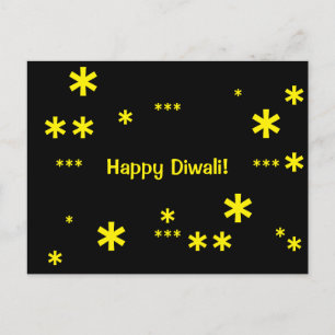 Lycklig Diwali! vykort! Vykort