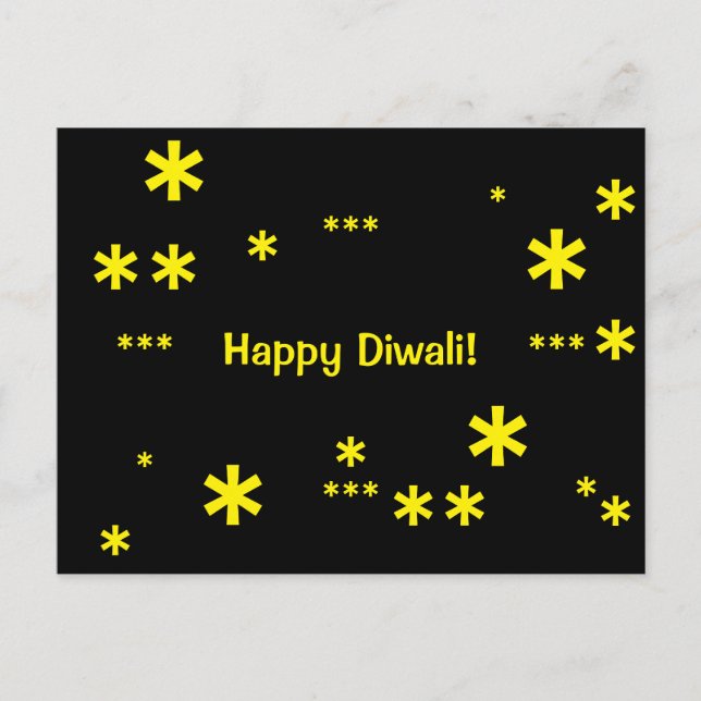 Lycklig Diwali! vykort! Vykort (Framsida)