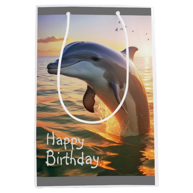 Lycklig Dolphin Gift Bag (Framsidan)