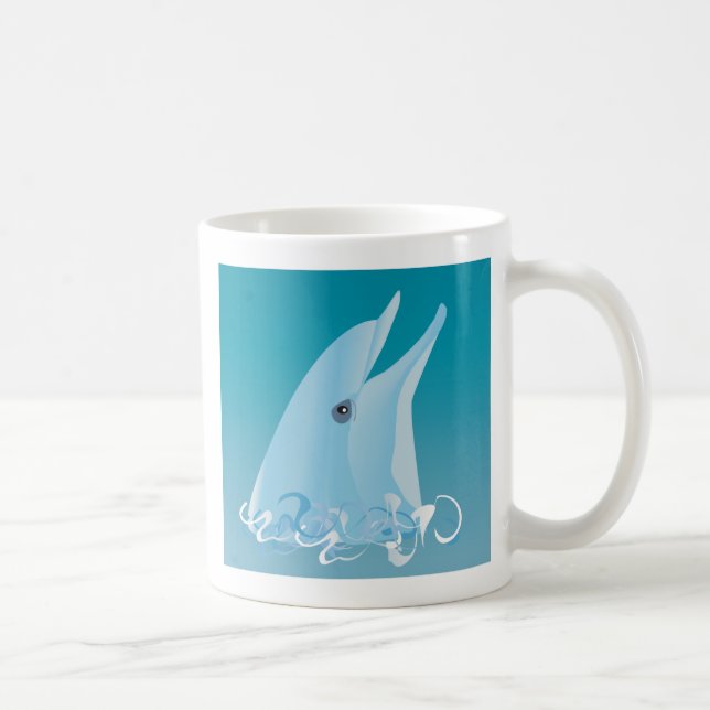 Lycklig Dolphin Kaffemugg (Höger)