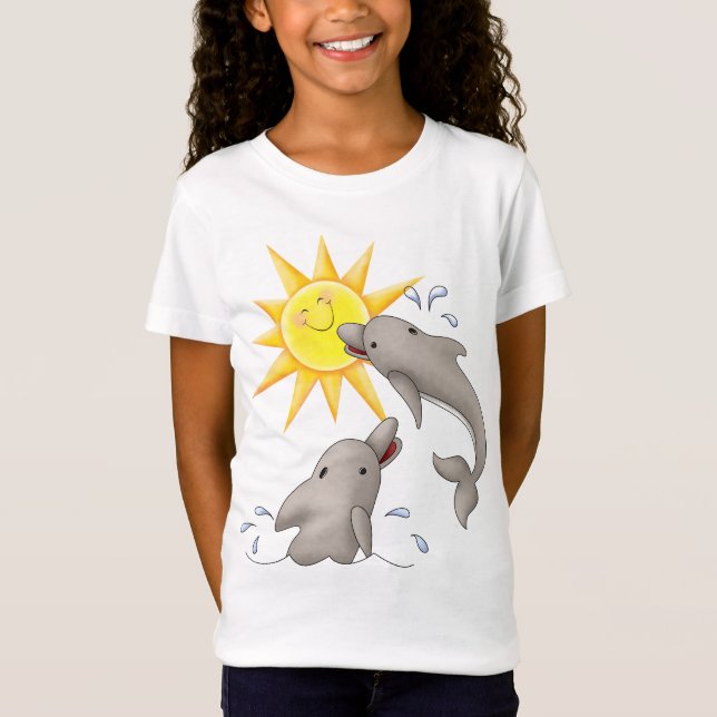 Lycklig Dolphin - SRF T Shirt (Framsida)