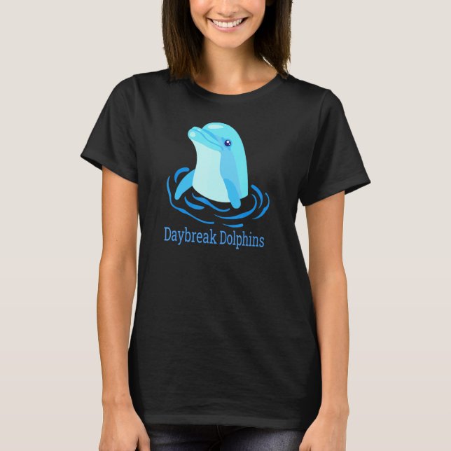 Lycklig Dolphins Daybroke Elementary School ut Spi T Shirt (Framsida)