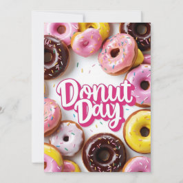 Lycklig Donut-dagen Inbjudningar
