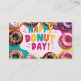 Lycklig Donut-dagen Visitkort