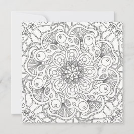 Lycklig Doodles: Höstfärgningssida