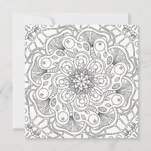 Lycklig Doodles: Höstfärgningssida