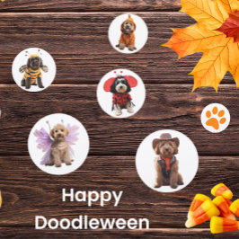 Lycklig Doodleween Bord Confetti