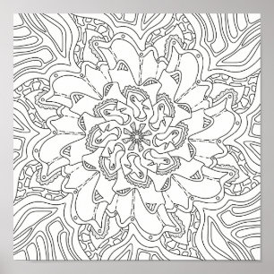 Lycklig-dörrar: Färgsida för Vuxnor Poster