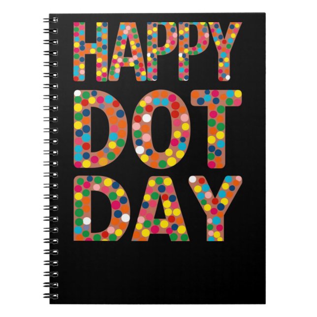 Lycklig Dot Day Art Anteckningsbok (Framsidan)