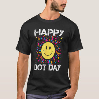 Lycklig Dot Day Colorful Rainbow Polka Dot Day Boy T Shirt